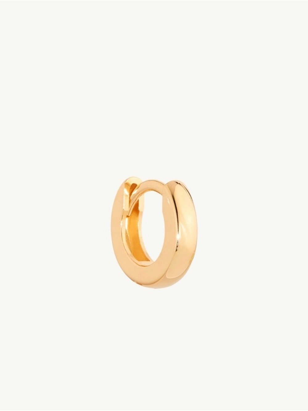 Catbird Chubby Huggy Gold Hoop Earring in Rose Gold (single)